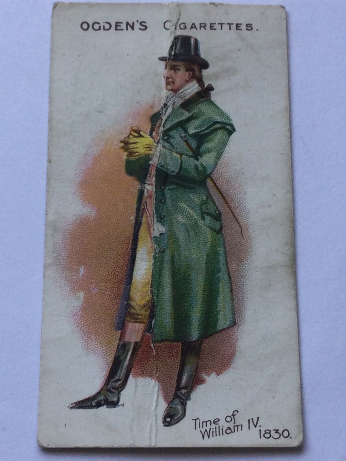 TIME OF WILLIAM IV 1830 VINTAGE CIGARETTE CARD Ogden’s British Costumes To 1904