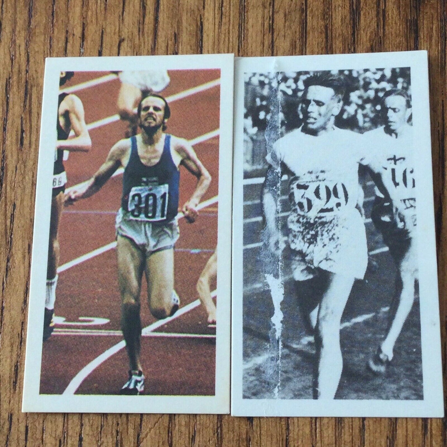 OLYMPICS FINNISH Brooke Bond Tea Cards Olympic Greats PAAVO NURMI & LASSE VIREN