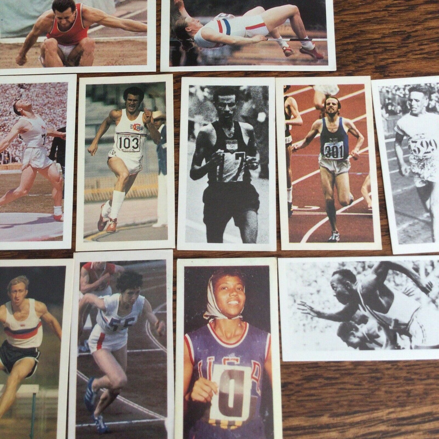 OLYMPICS ATHLETICS GOLD MEDALISTS Brooke Bond Tea Cards Olympic Greats #3-13