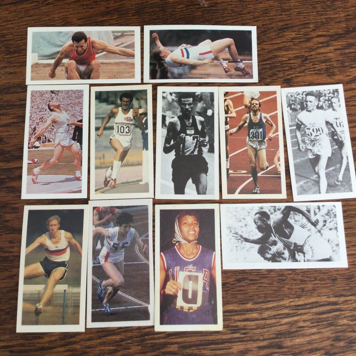 OLYMPICS ATHLETICS GOLD MEDALISTS Brooke Bond Tea Cards Olympic Greats #3-13