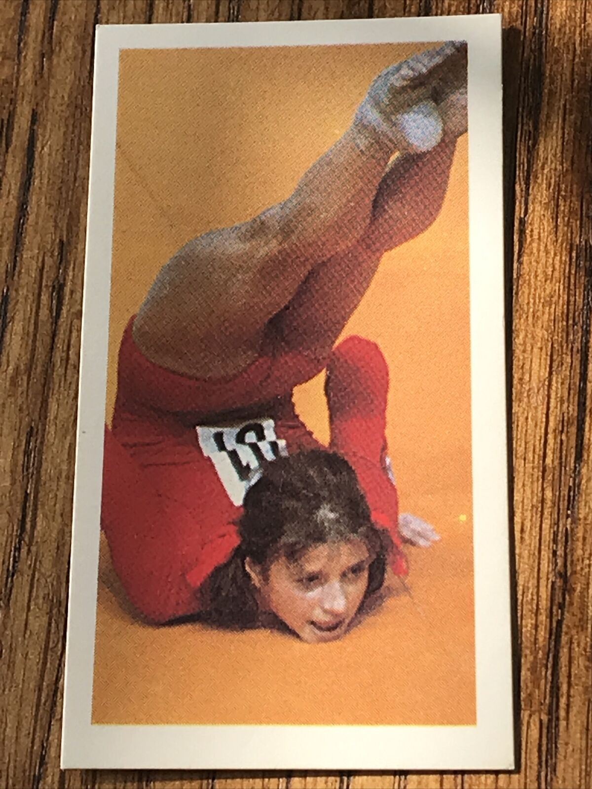 OLYMPICS OLGA CORBUT Brooke Bond Tea Card Olympic Greats #18 Gold Gymnast 1972