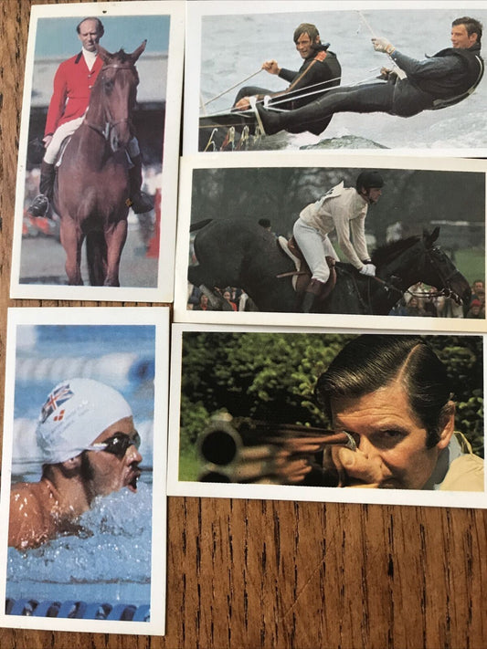 OLYMPICS BRITAIN NI Brooke Bond Tea Cards Olympic Greats #24 31 32 33 35 WILKIE