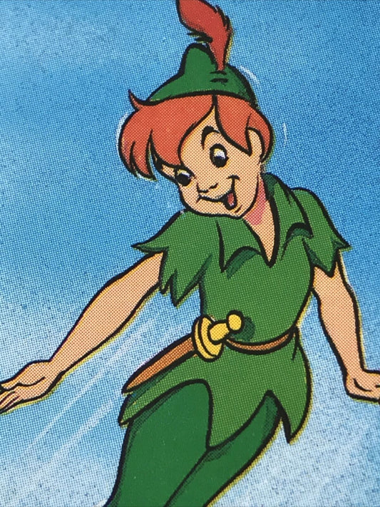 Vintage DISNEY Peter Pan Brooke Bond Tea Card PETER PAN #13 1989 80s Memorabilia