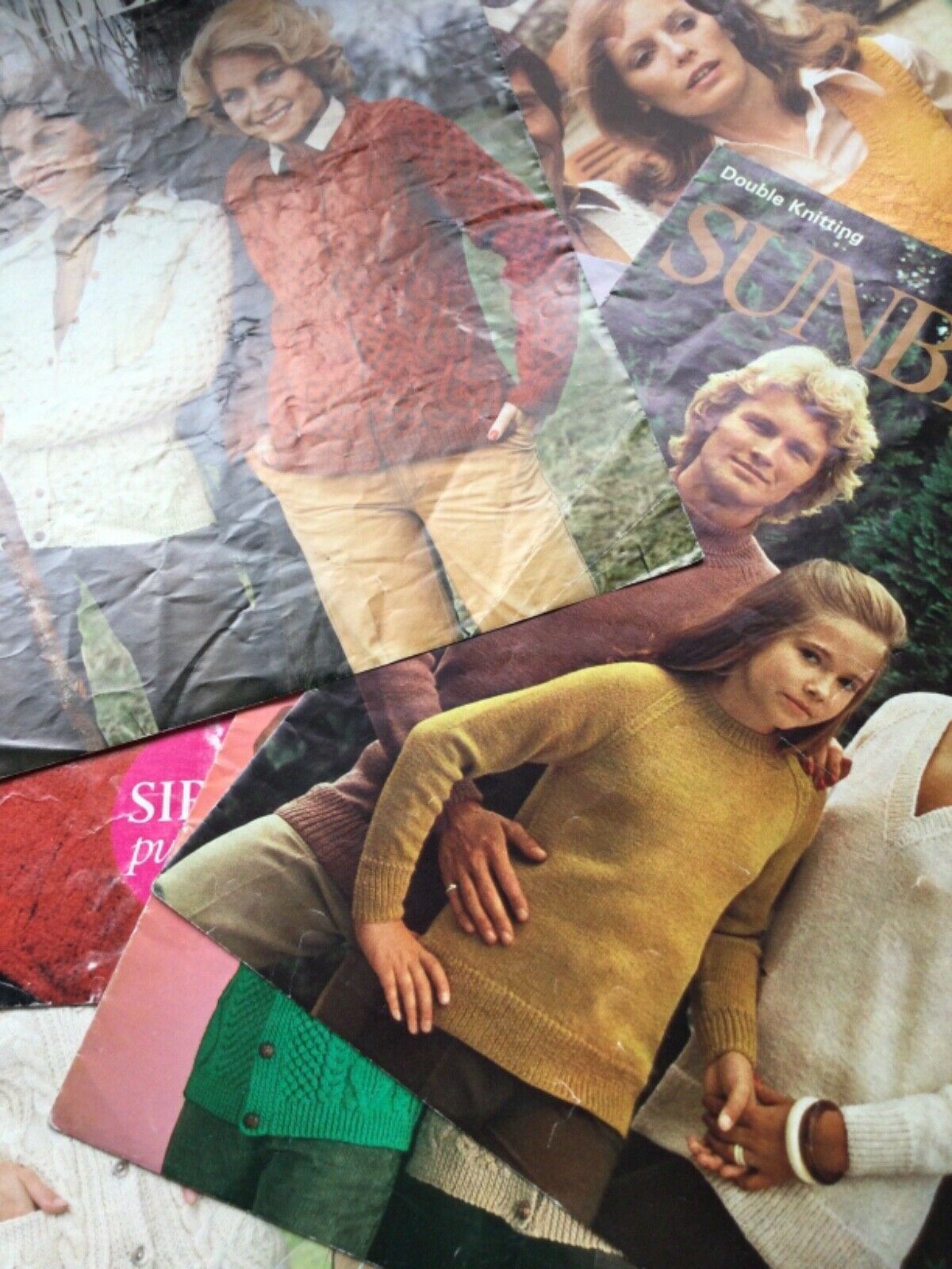 VINTAGE 1960s and 1970s Retro KNITTING PATTERNS - sold individually - take your pick