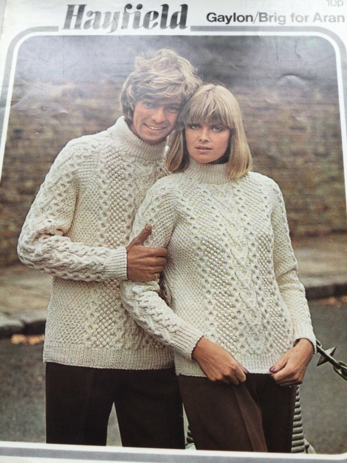 Vintage aran outlet knitting patterns