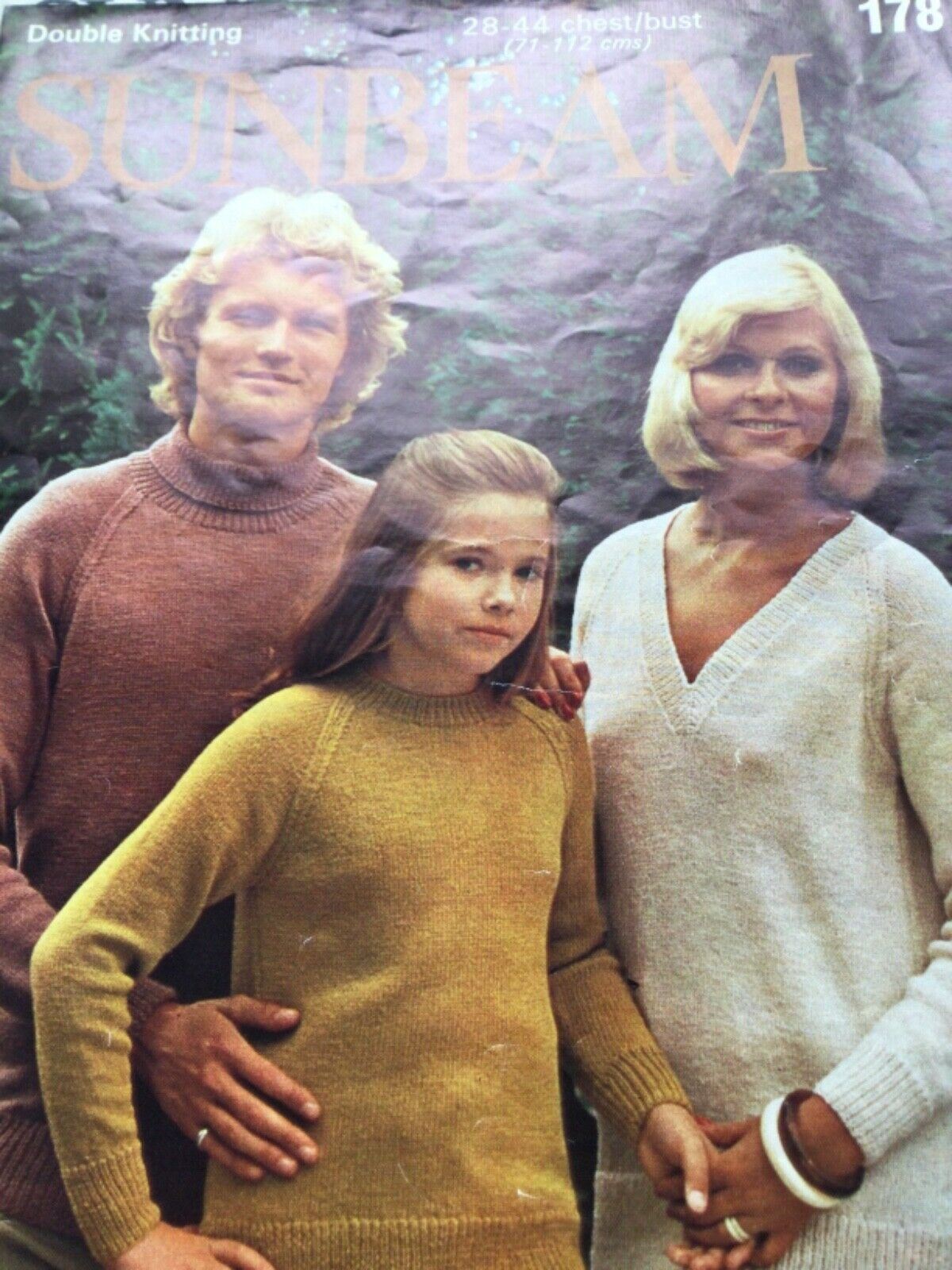 VINTAGE 1960s and 1970s Retro KNITTING PATTERNS - sold individually - take your pick