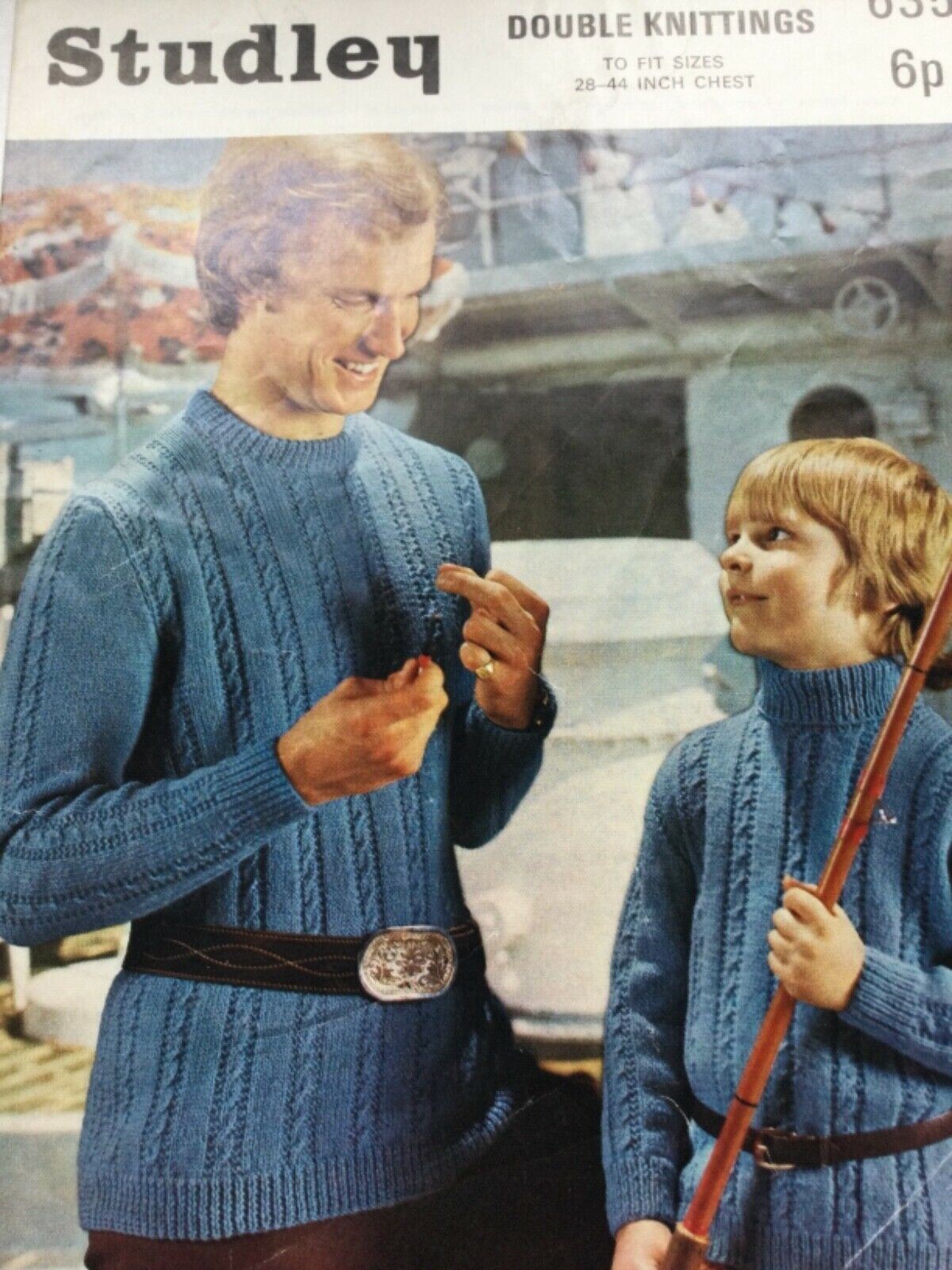 VINTAGE 1960s and 1970s Retro KNITTING PATTERNS - sold individually - take your pick