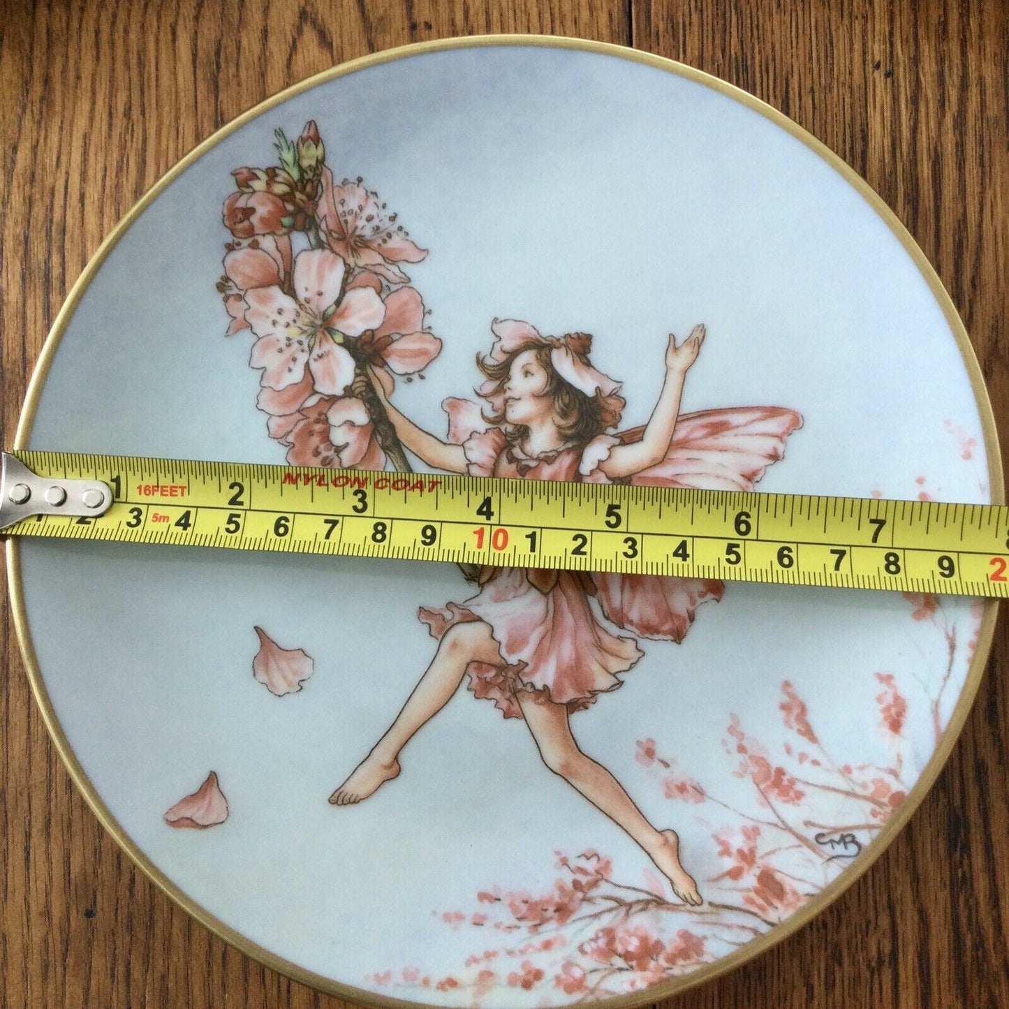 VINTAGE FLOWER FAIRY plate Cicely Mary Barker ALMOND BLOSSOM FAIRY 1989 GRESHAM