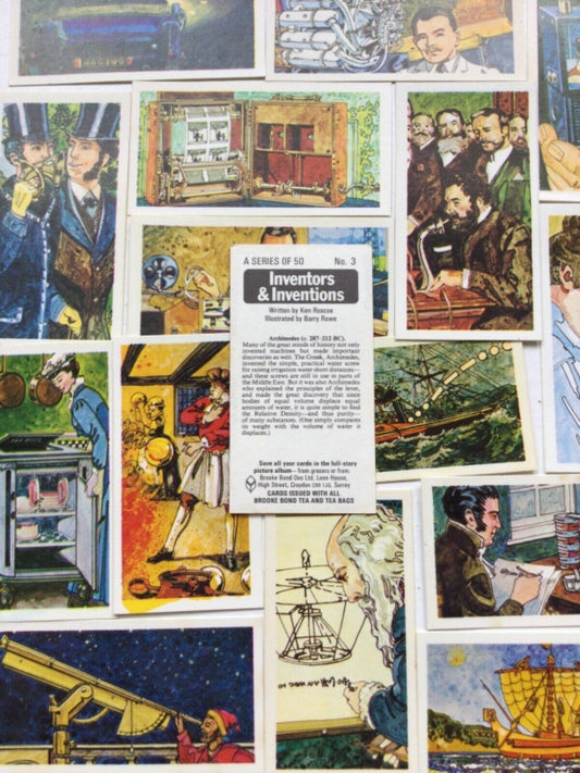 INVENTORS & INVENTIONS Brooke Bond Tea Cards - sold individually take your pick