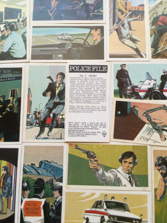 POLICE FILE 1977 Brooke Bond Tea Cards - sold individually - take your pick