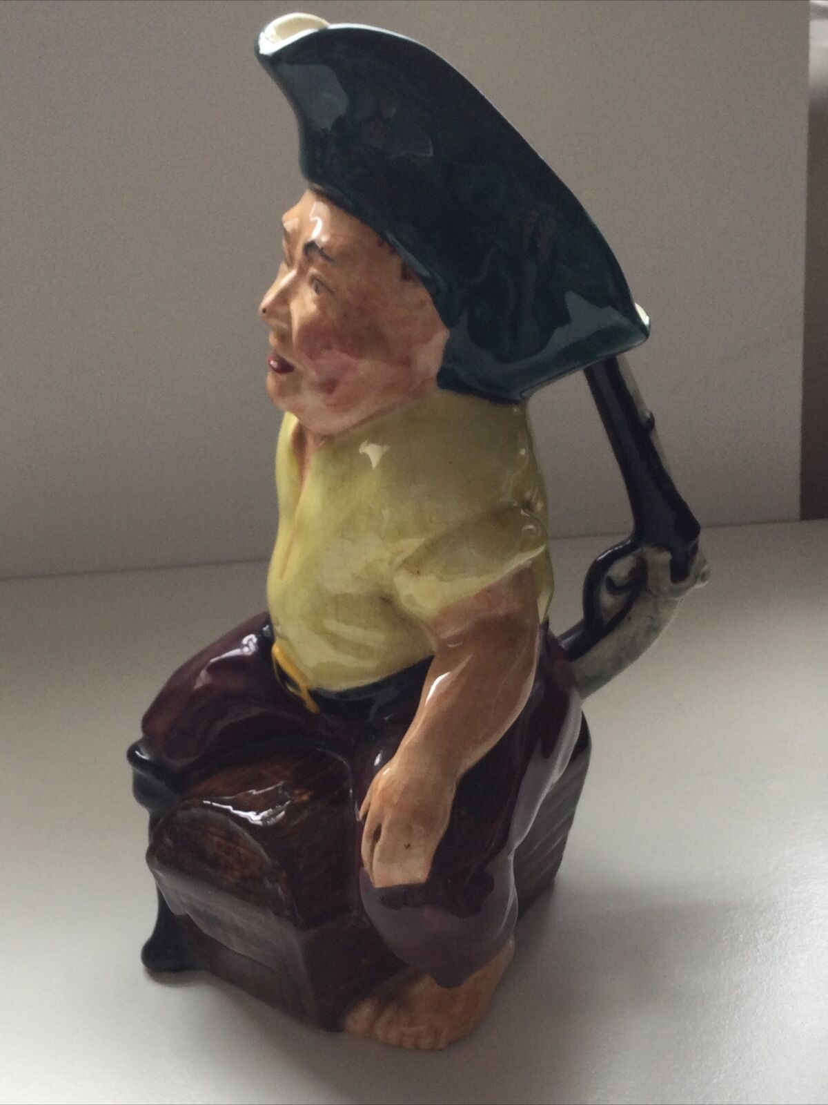 RIDGWAY STERLING POTTERY PIRATE TOBY CHARACTER JUG Peg Leg Pistol Chest