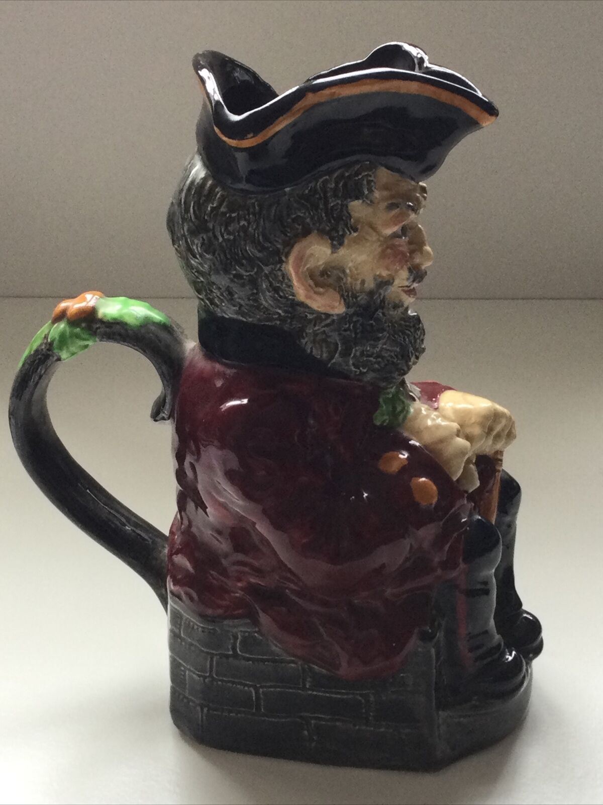 Vintage BURLEIGH WARE Toby Character Jug CHELSEA PENSIONER WAR VETERAN VGC