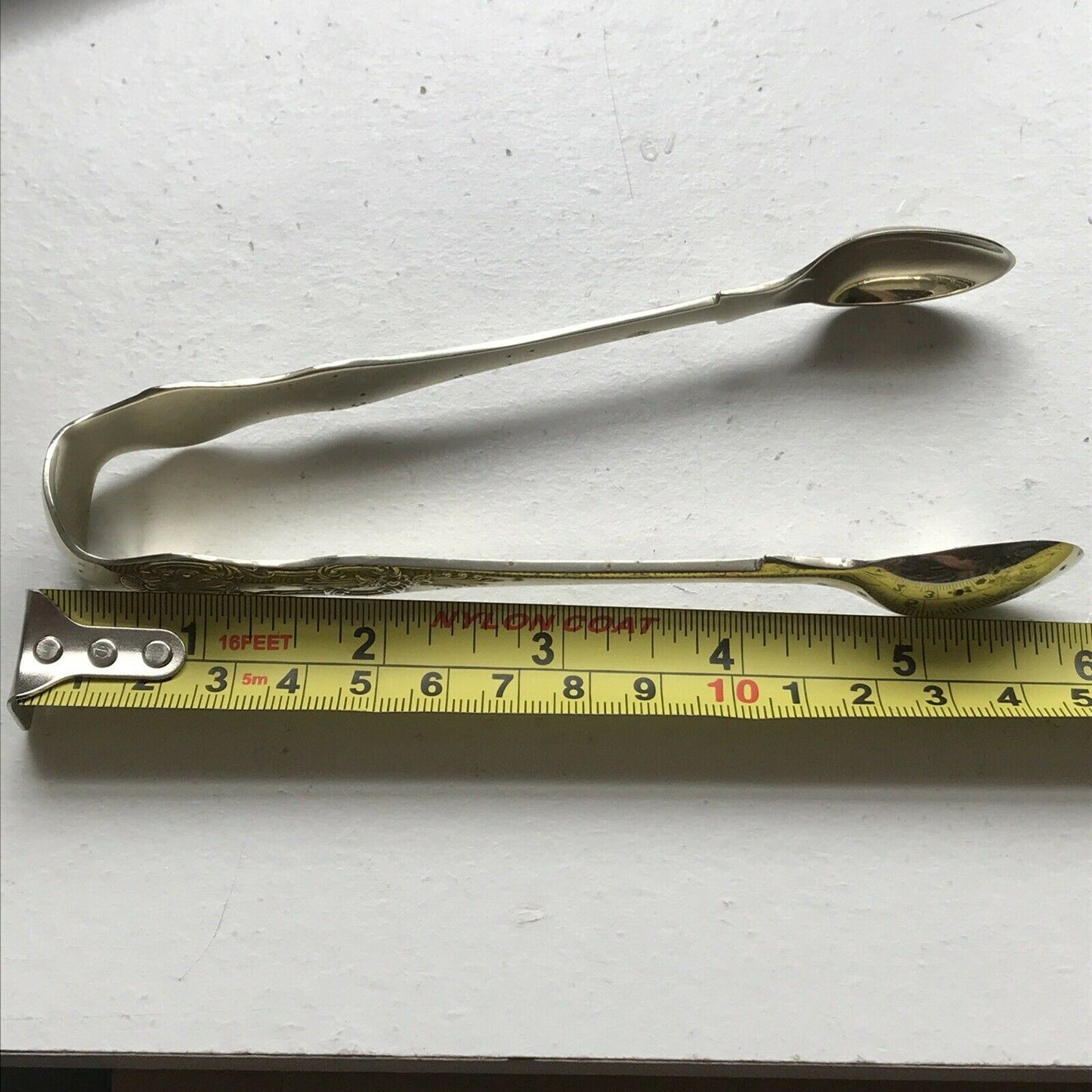 Antique WILLIAM PAGE Sugar Nips Tongs Silver Plated Fancy Birmingham c1880s