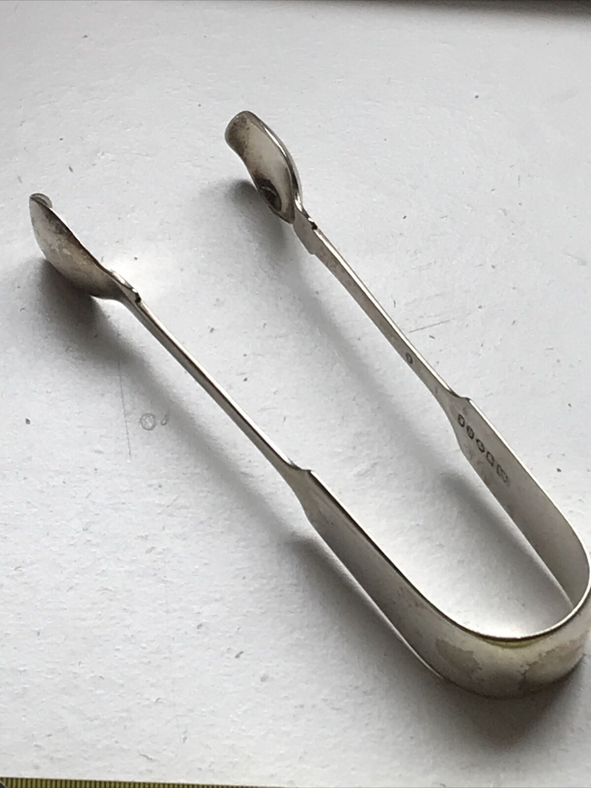 Antique JOHN YATES & SONS Silver Plated Sugar Tongs Nips Birmingham Victorian