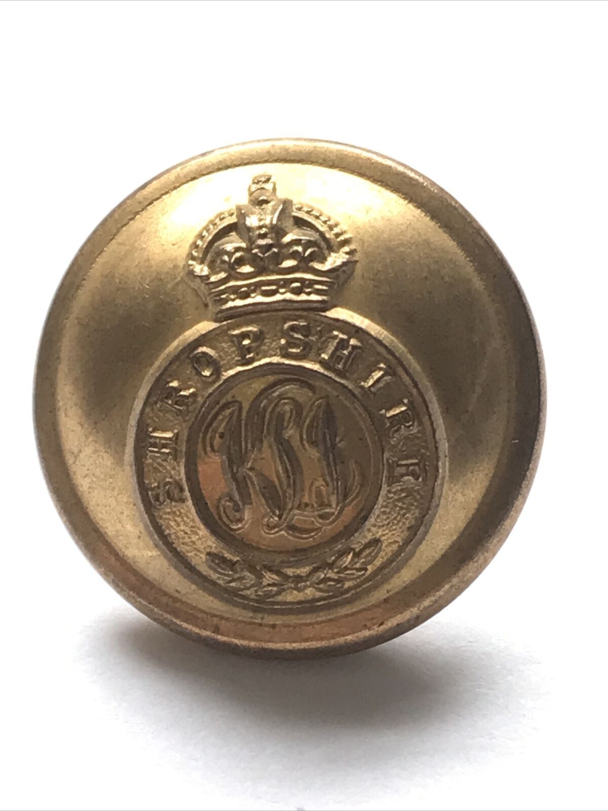 KINGS SHROPSHIRE LIGHT INFANTRY KSLI 19mm Button GAUNT