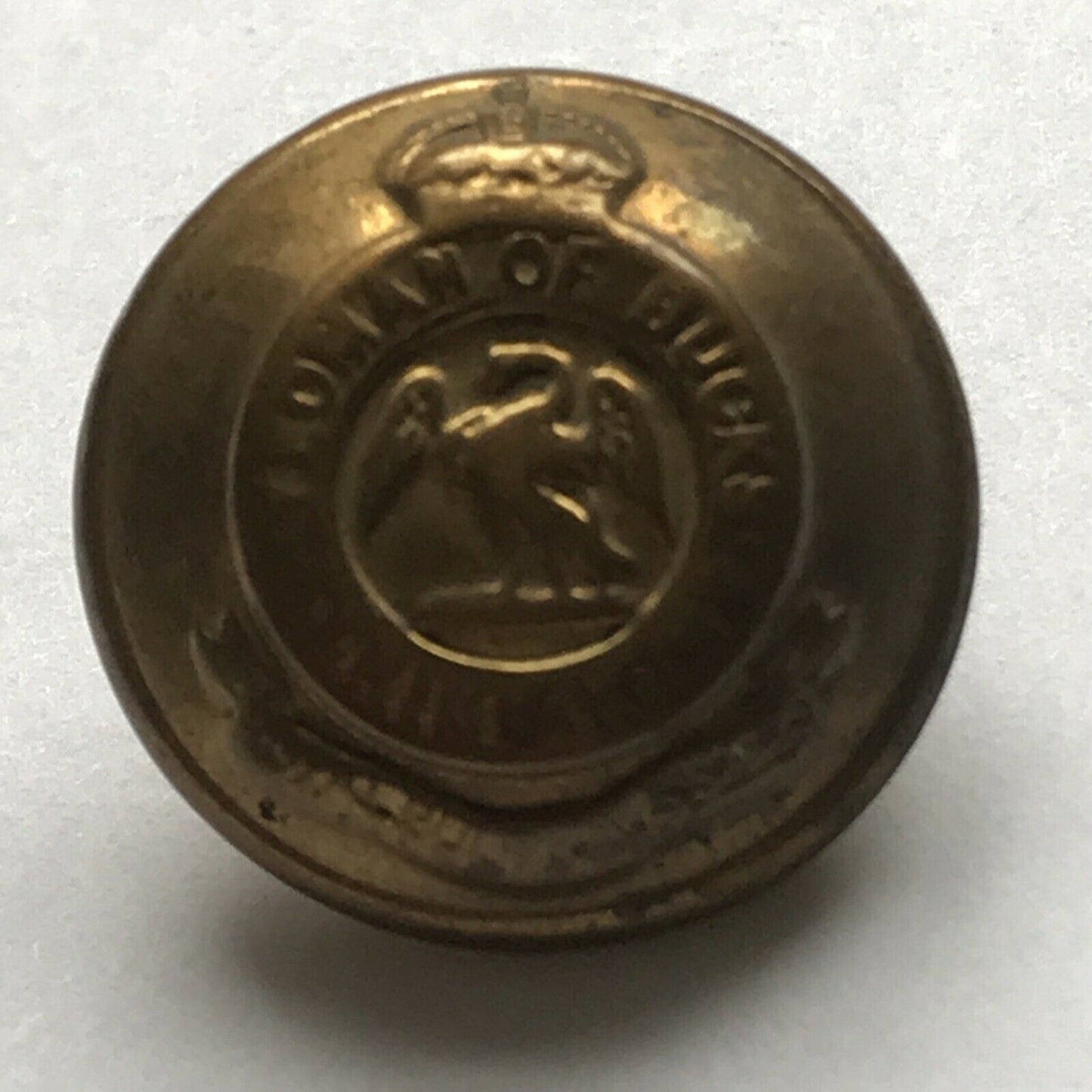 ROYAL BUCKS HUSSARS BUTTON YEOMAN STRIKE HOME BRITISH ARMY BUCKINGHAMSHIRE