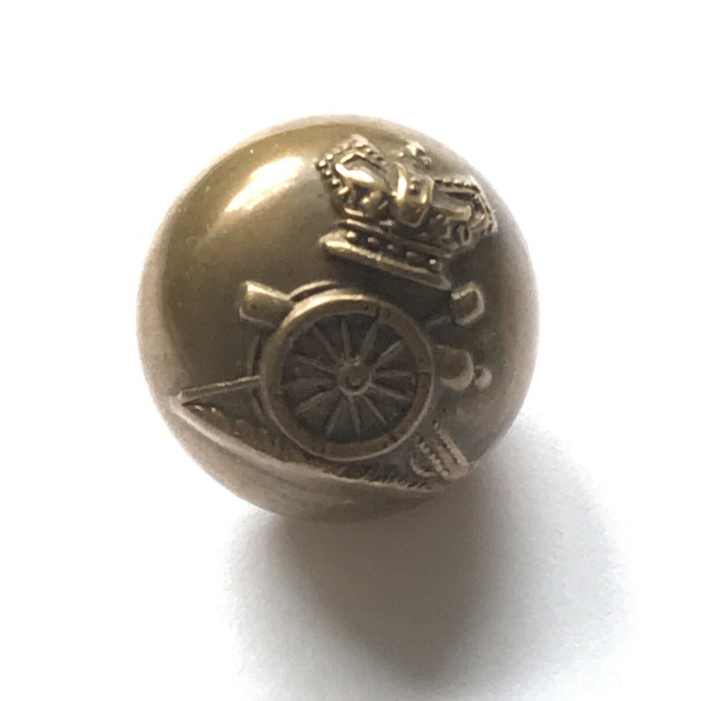 ROYAL ARTILLARY MILITARY BUTTON Crown And Cannon Platt & Co Rounded