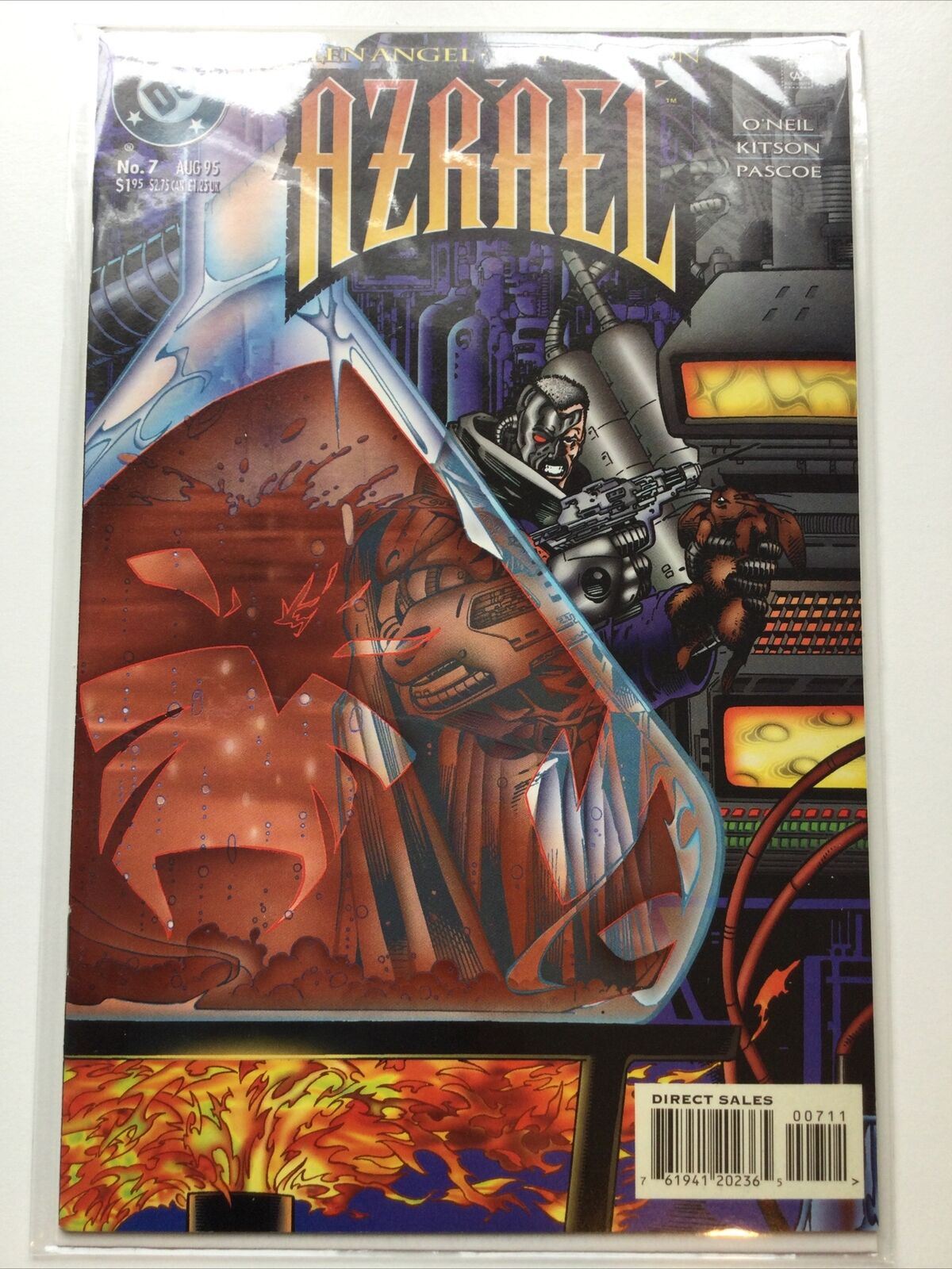 DC FALLEN ANGEL CONCLUSION AZRAEL No.7 Aug ‘95 1995 Vintage VGC