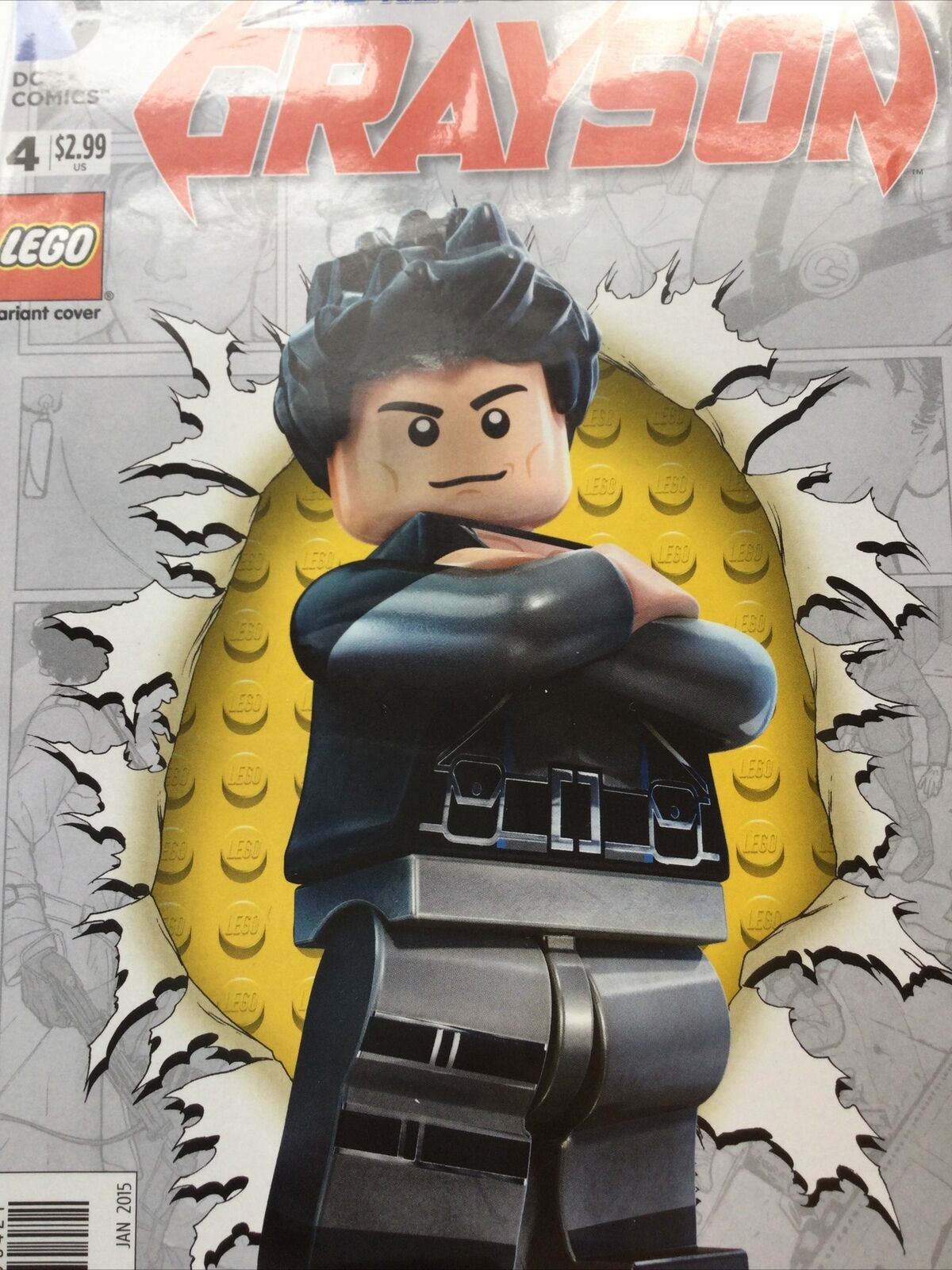 DC Comics The New 52! #4 GRAYSON Lego Variant Cover Jan 2015 Seeley King Janin