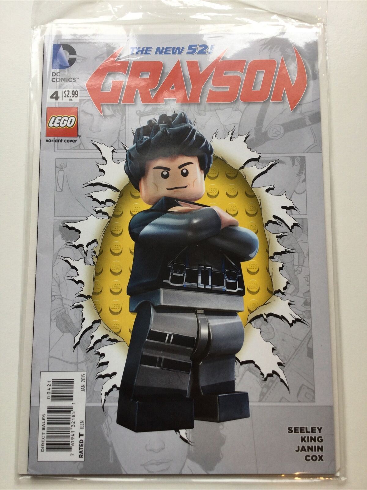 DC Comics The New 52! #4 GRAYSON Lego Variant Cover Jan 2015 Seeley King Janin