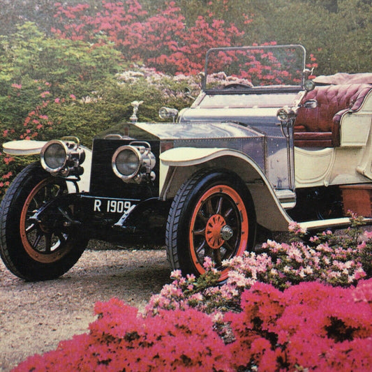 Vintage Car Postcard 1909 ROLLS-ROYCE SILVER GHOST The Best Car In The World’