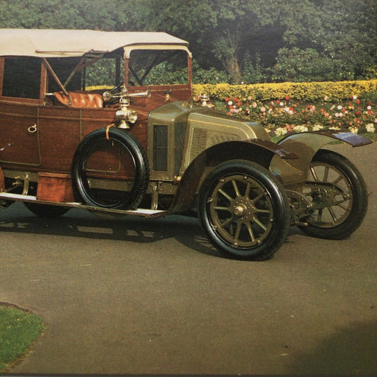 Vintage Car Postcard 1914 TH. SCHNEIDER 1914 French Touring Car Walnut Panels