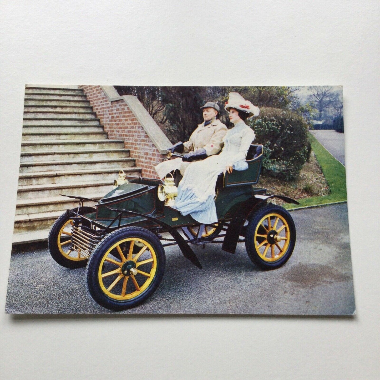 Vintage Car Postcard 1904 VAUXHALL London To Brighton Veteran Car Rally 18mph