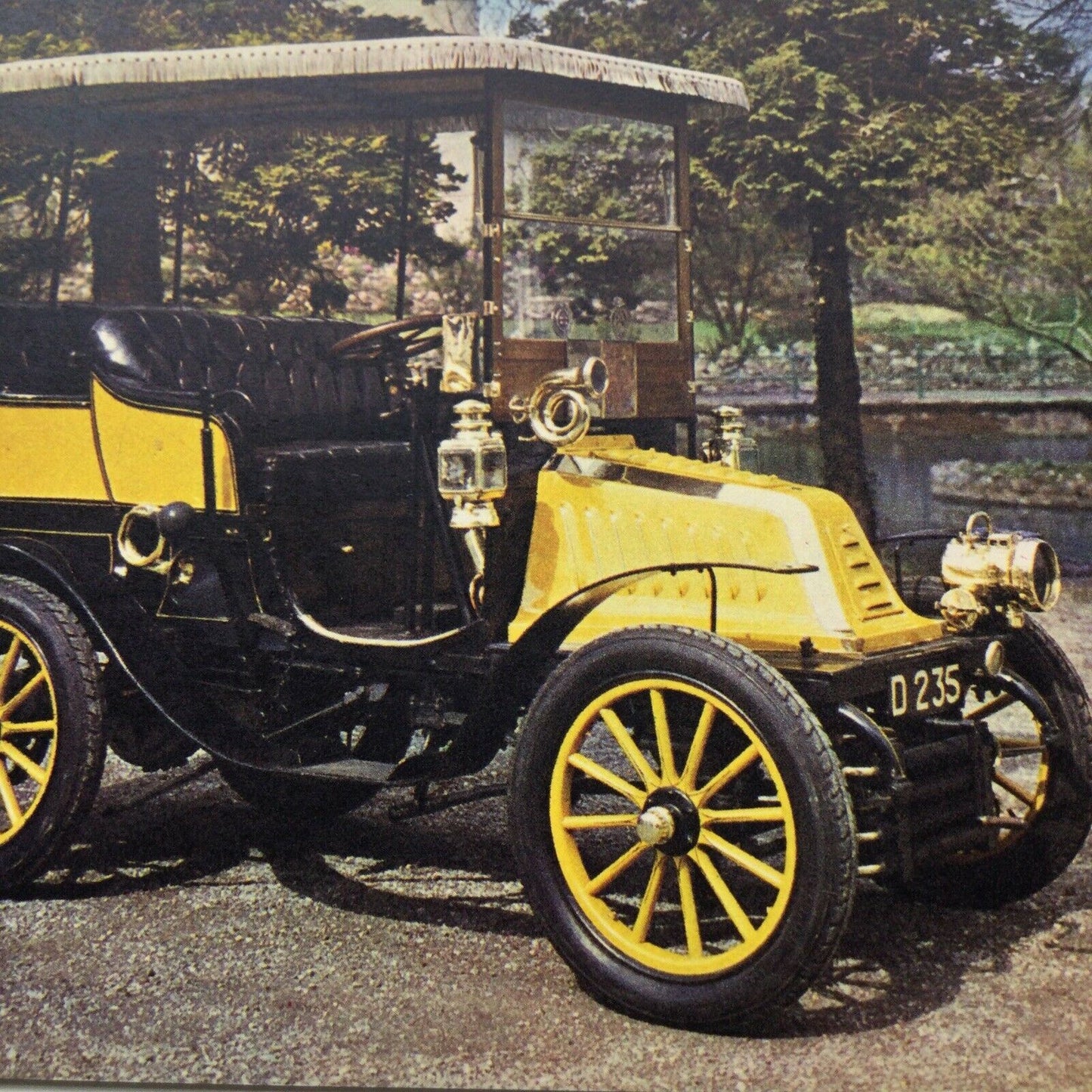 Vintage Car Postcard 1902 DE DION BOUTON London To Brighton Competitor Cheddar