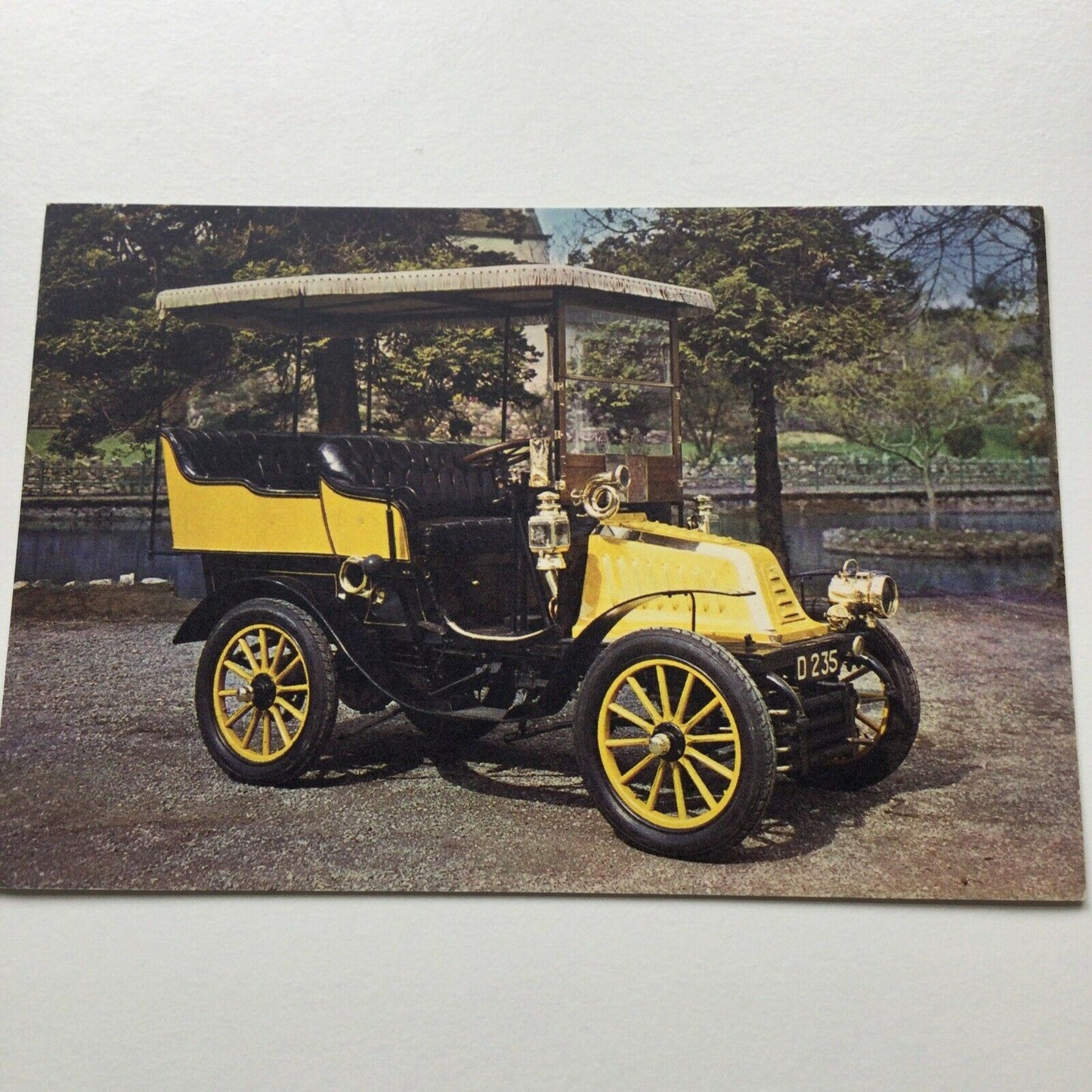 Vintage Car Postcard 1902 DE DION BOUTON London To Brighton Competitor Cheddar