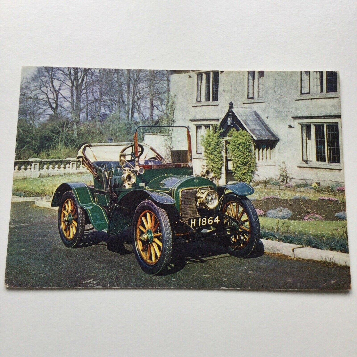 Vintage Car Postcard 1904 SIDDELEY London To Brighton Competitor Cheddar Museum