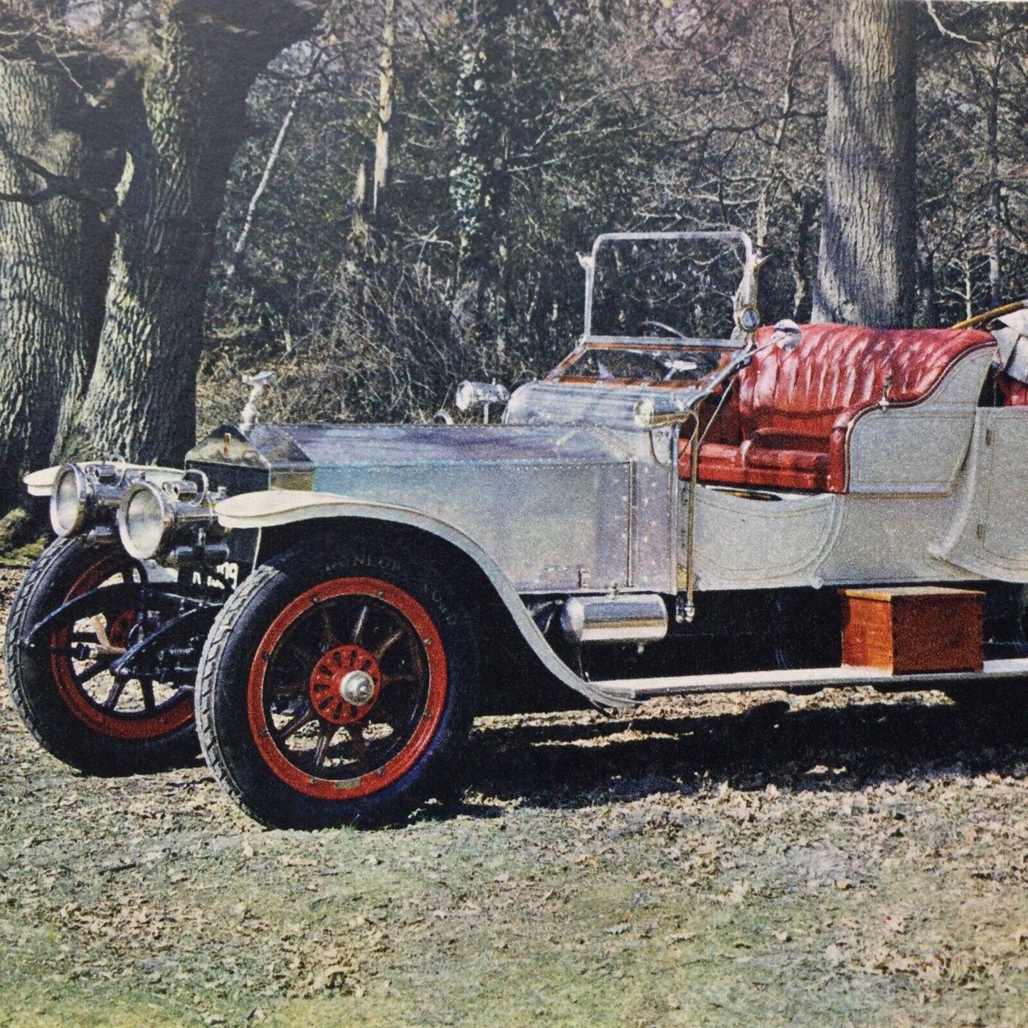 Vintage Car Postcard 1909 ROLLS ROYCE SILVER GHOST ‘The Best Car In The World’