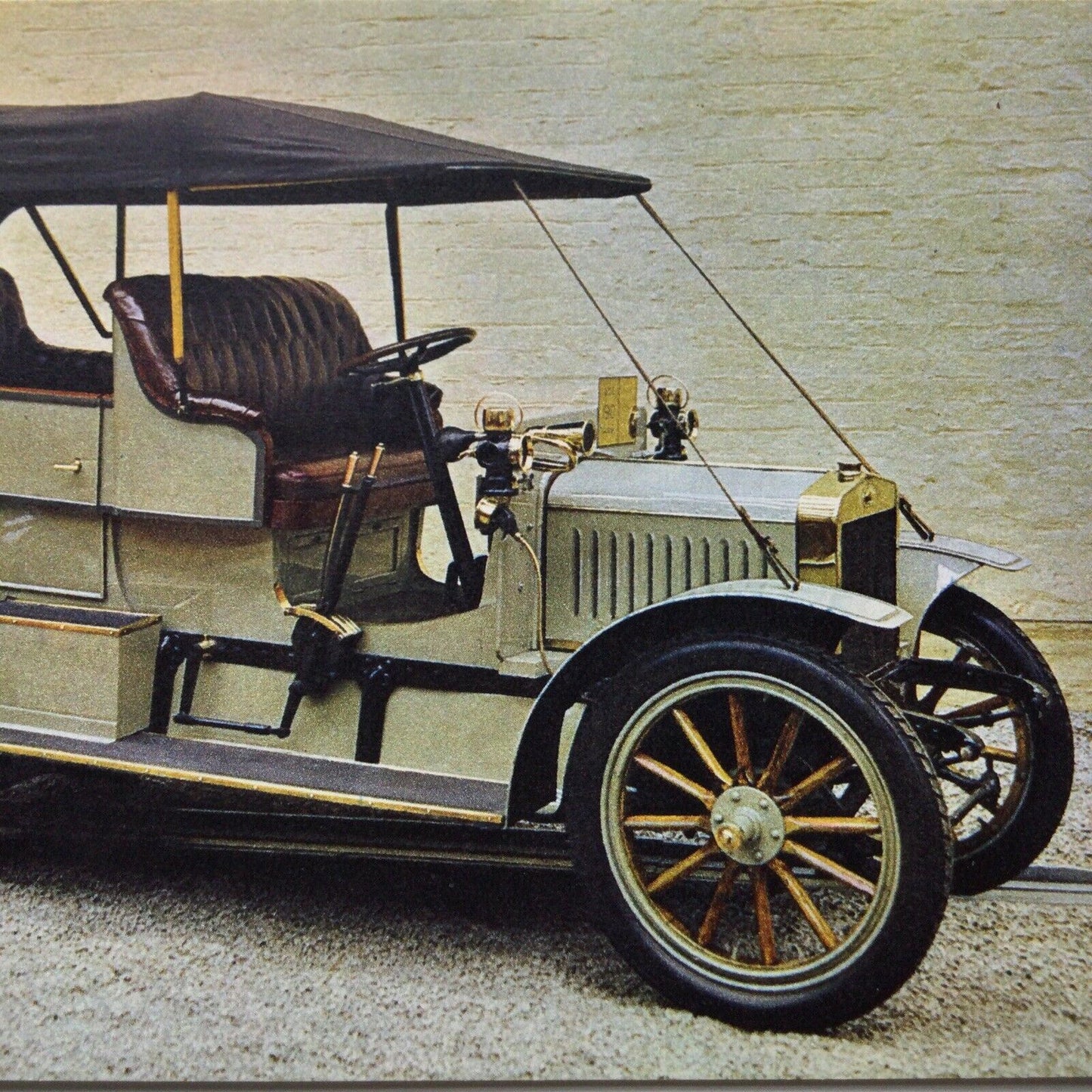 Vintage Car Postcard 1910 ALBION A3 Glasgow Museum Of Transport J Arthur Dixon