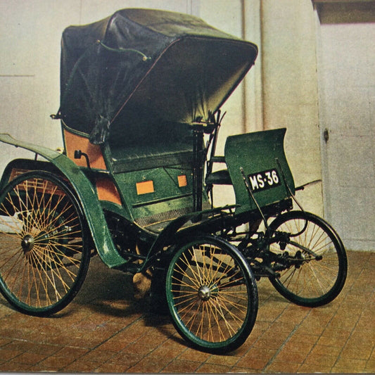 Vintage Car Postcard 1898 ‘Comfortable’ Built In Germany, Registered In Stirling