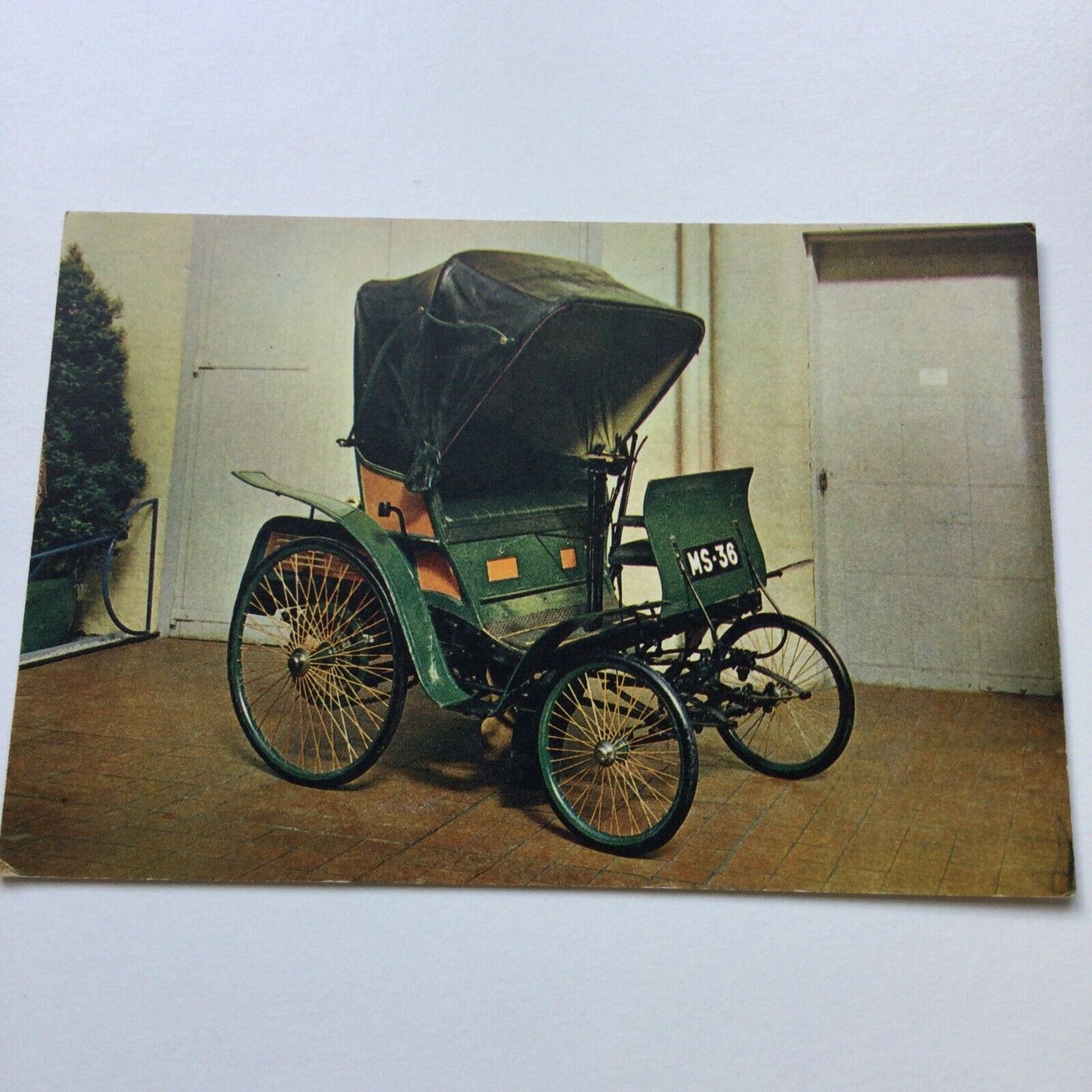 Vintage Car Postcard 1898 ‘Comfortable’ Built In Germany, Registered In Stirling