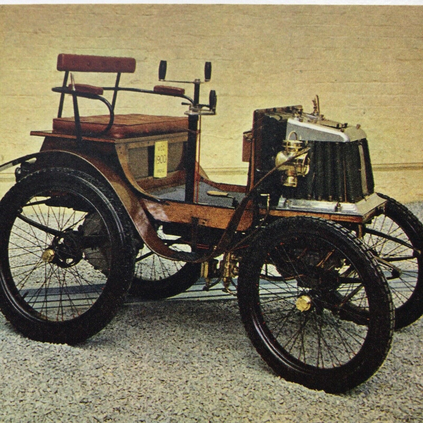 Vintage Car Postcard 1900 ARGYLL Made In A Former Cycle Works Glasgow Museum