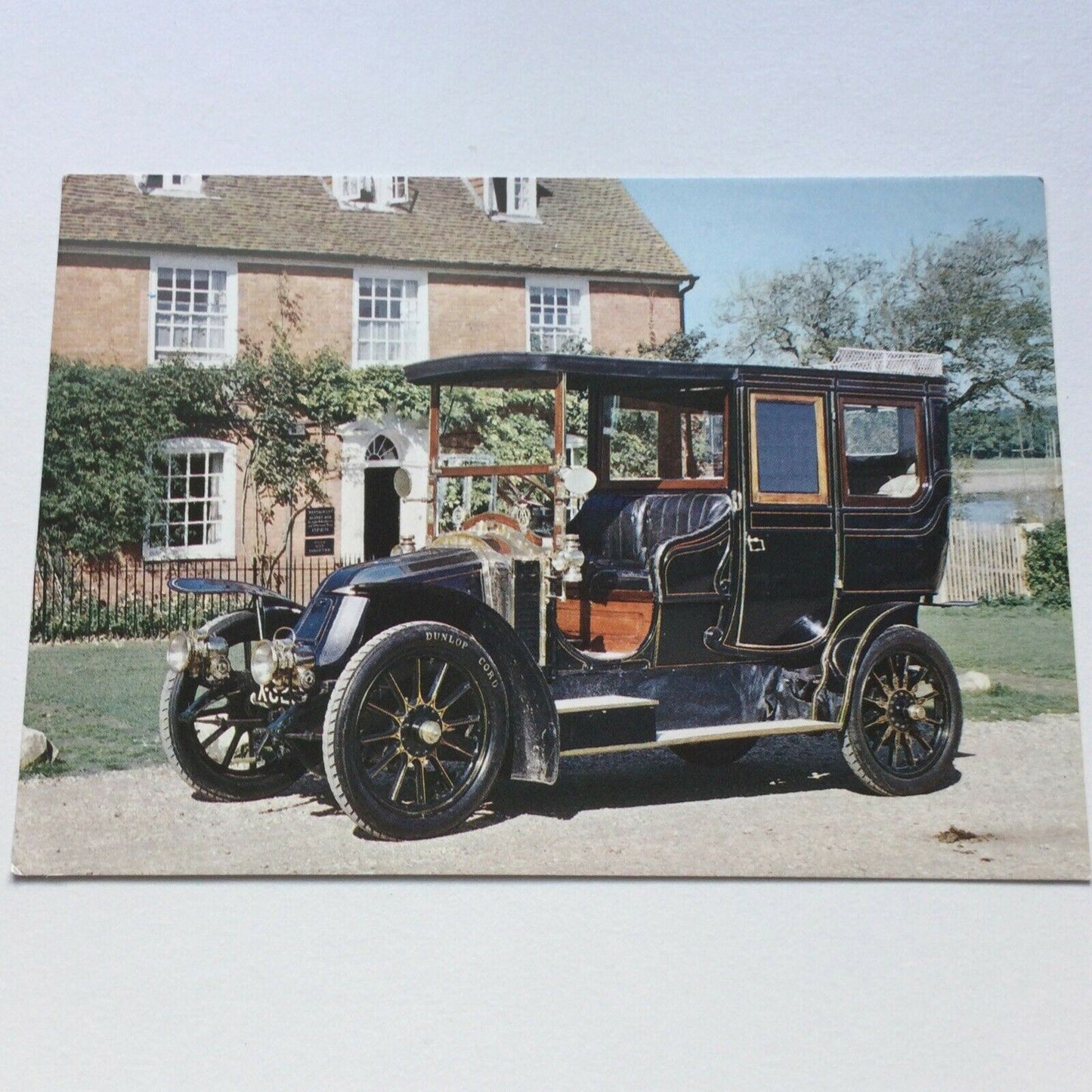 Vintage Car Postcard 1906 20-30 hp RENAULT Dashboard Radiator