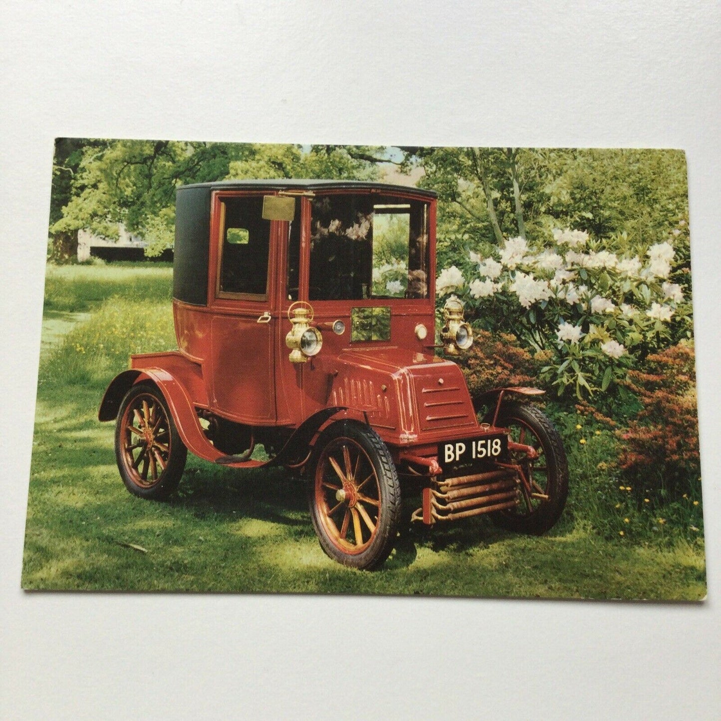 Vintage Car Postcard 1903 10 hp GEORGES RICHARD Coupé 2 Cylinder De Dion Engine