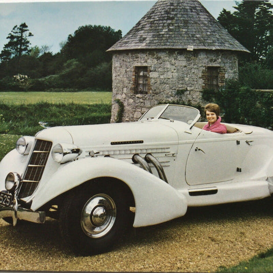 Vintage Car Postcard 1935 Type 851 Auburn Speedster Glamorous American Car 4.5l