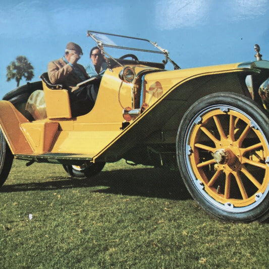 Vintage Car Postcard 1933 LOZIER Yellow Dennis Productions