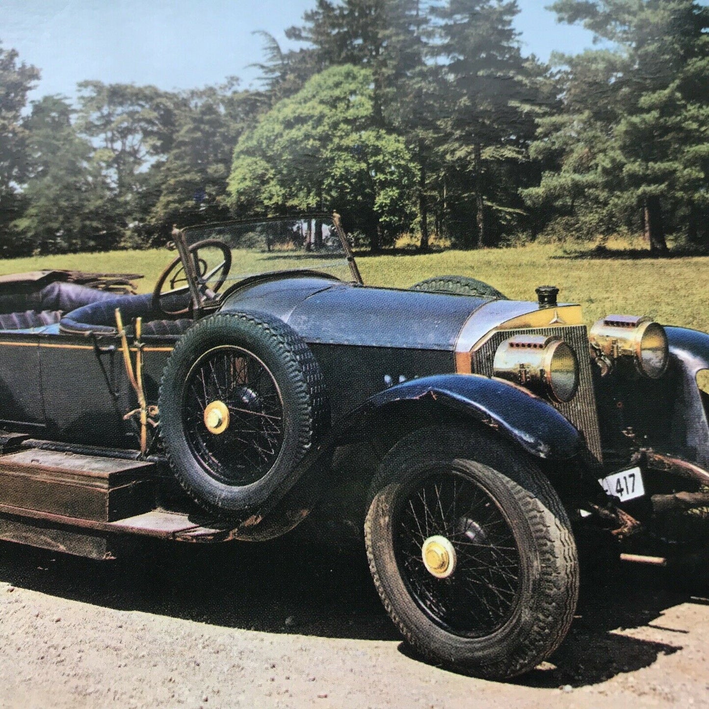 Vintage Car Postcard MERCEDES TORPEDO 100hp 1913 ‘Les Aventures D’Arsène Lupin’