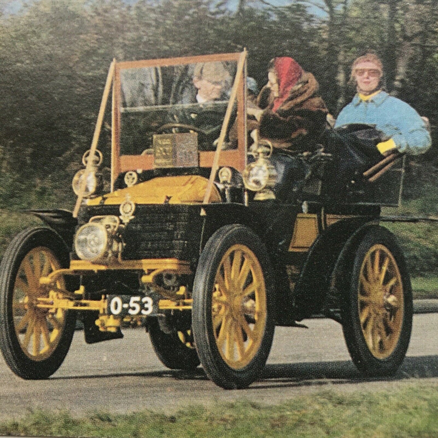 Vintage Car Postcard 1902 WOLSELEY 10hp Tonneau. Photo From the 1950s?