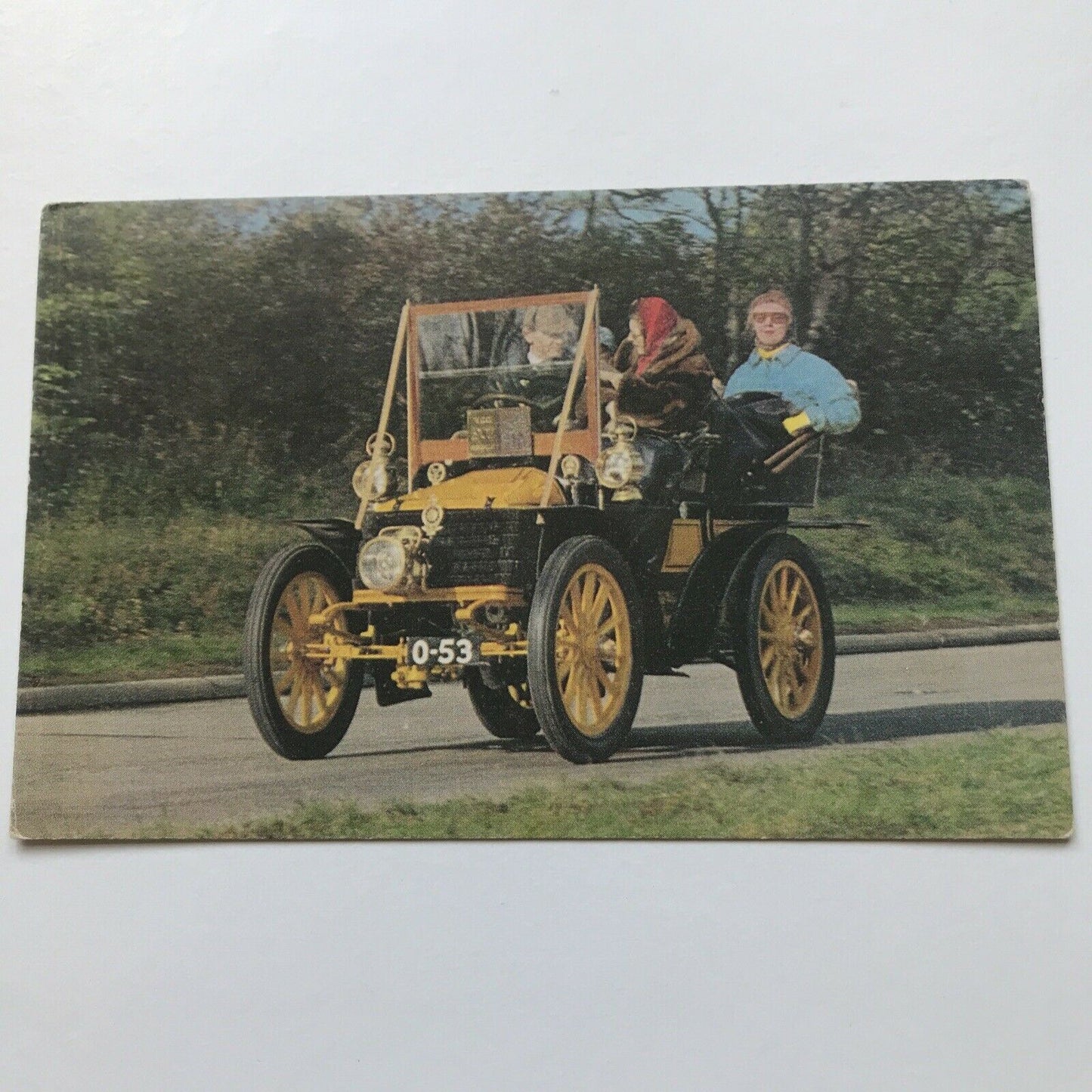 Vintage Car Postcard 1902 WOLSELEY 10hp Tonneau. Photo From the 1950s?