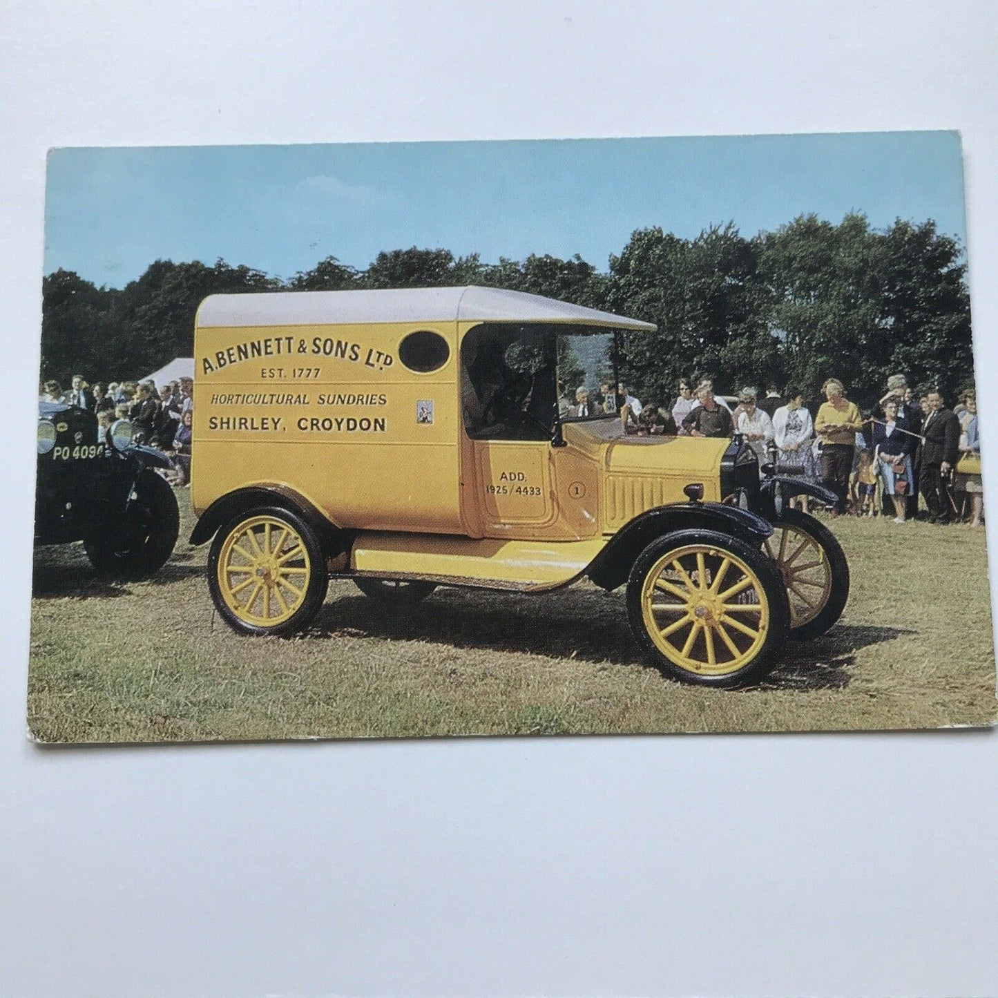 Vintage Car Postcard 1923 MODEL T FORD VAN  Commercial Horticultural Sundries