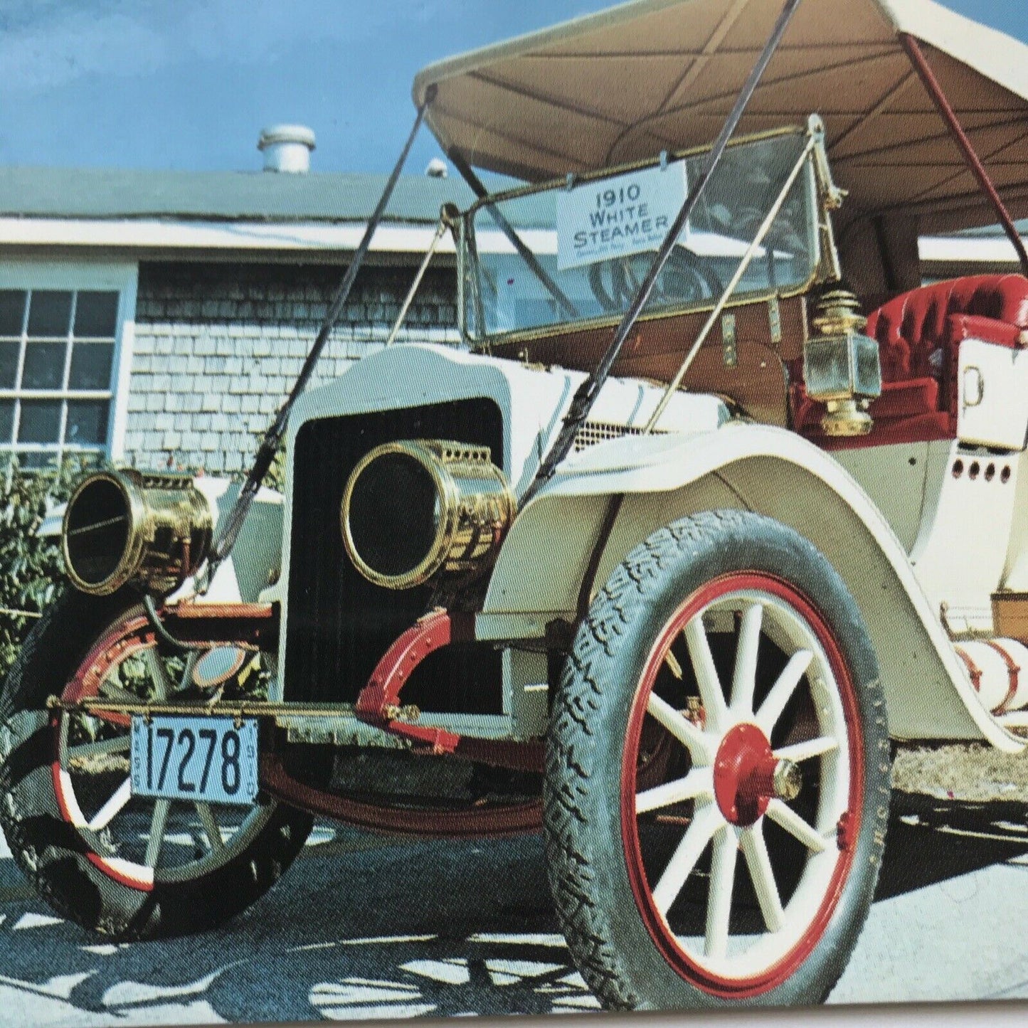 Vintage Car Postcard 1910 WHITE STEAMER Dennis Productions Postcard