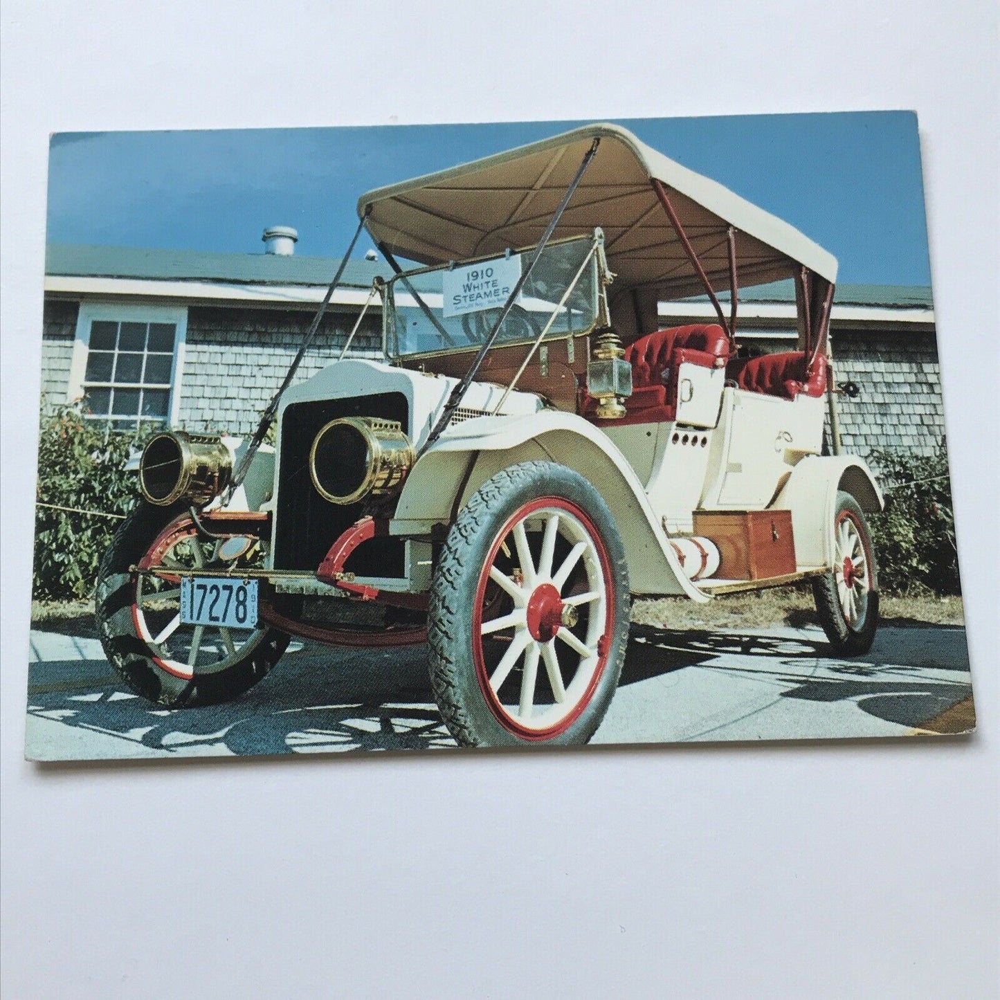 Vintage Car Postcard 1910 WHITE STEAMER Dennis Productions Postcard