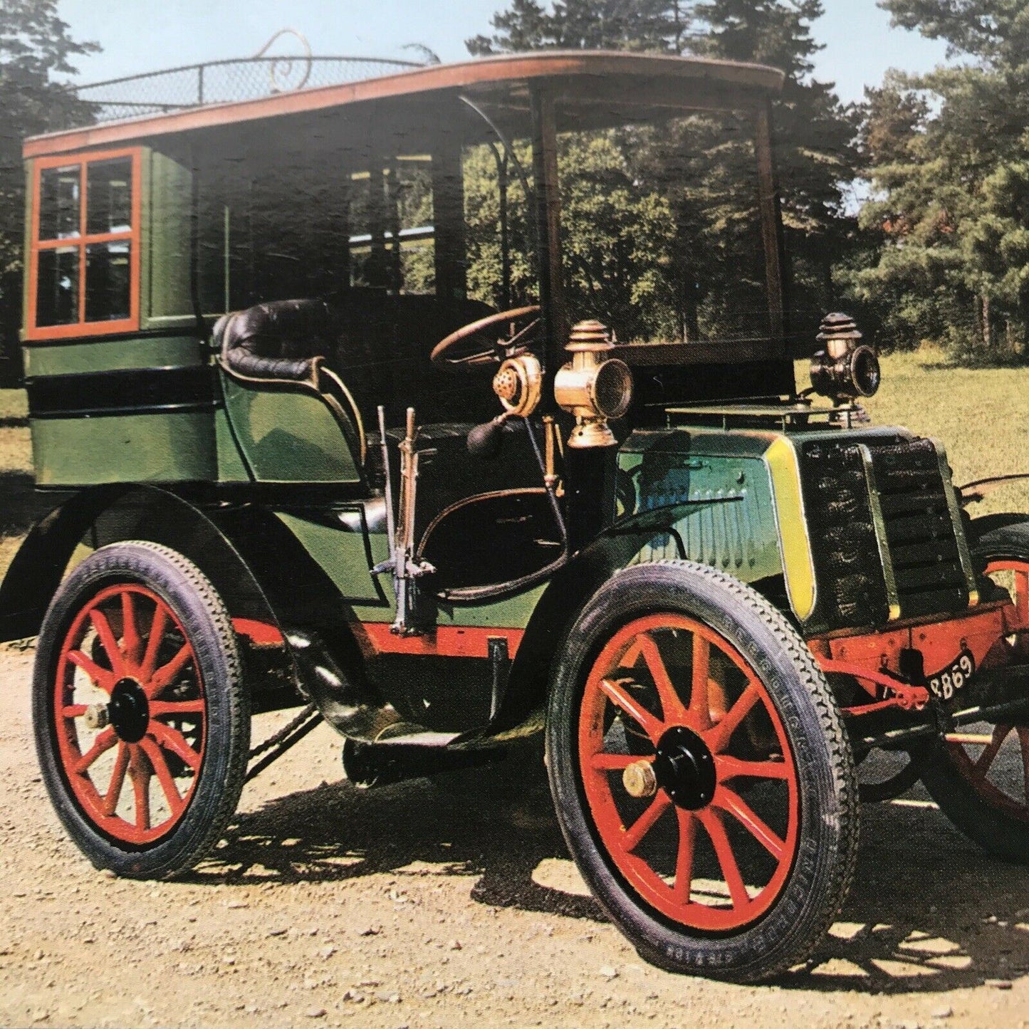 Vintage Car Postcard PANHARD & LEVASSOR 1899 Musée De L’automobile Rhône