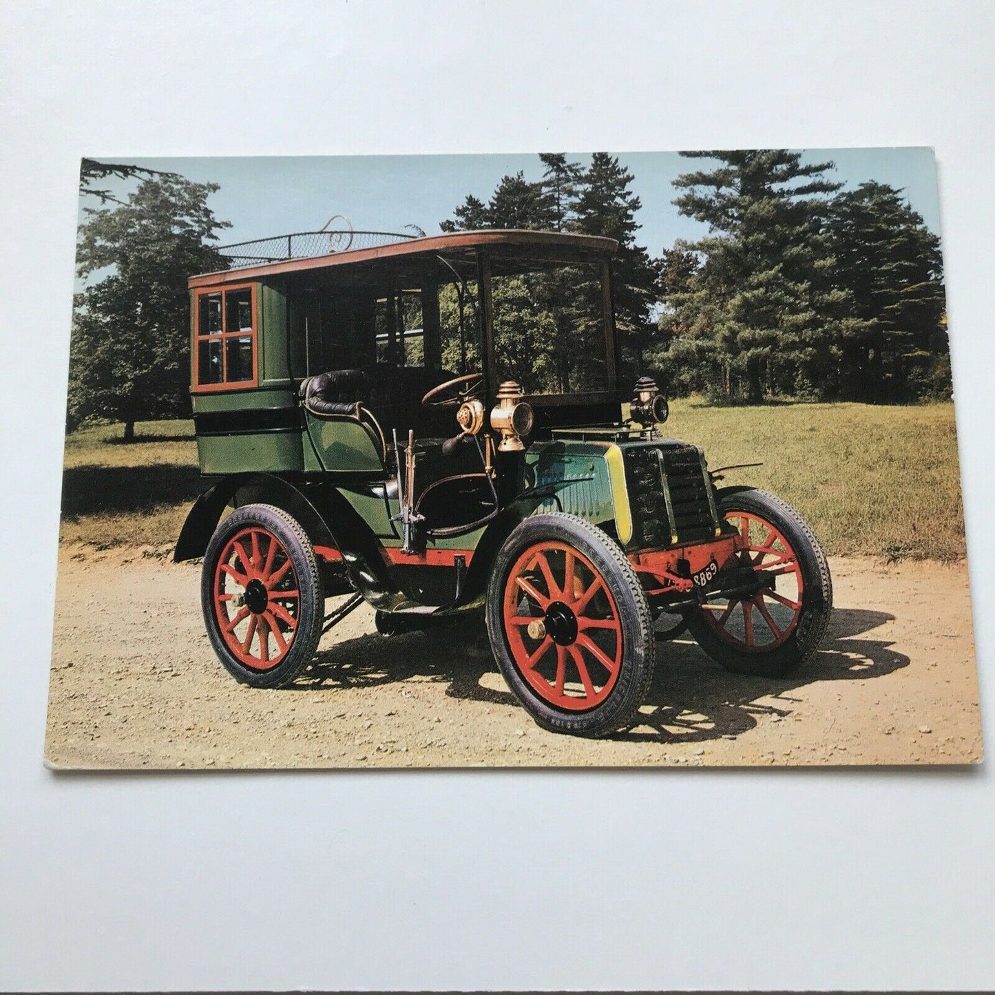 Vintage Car Postcard PANHARD & LEVASSOR 1899 Musée De L’automobile Rhône