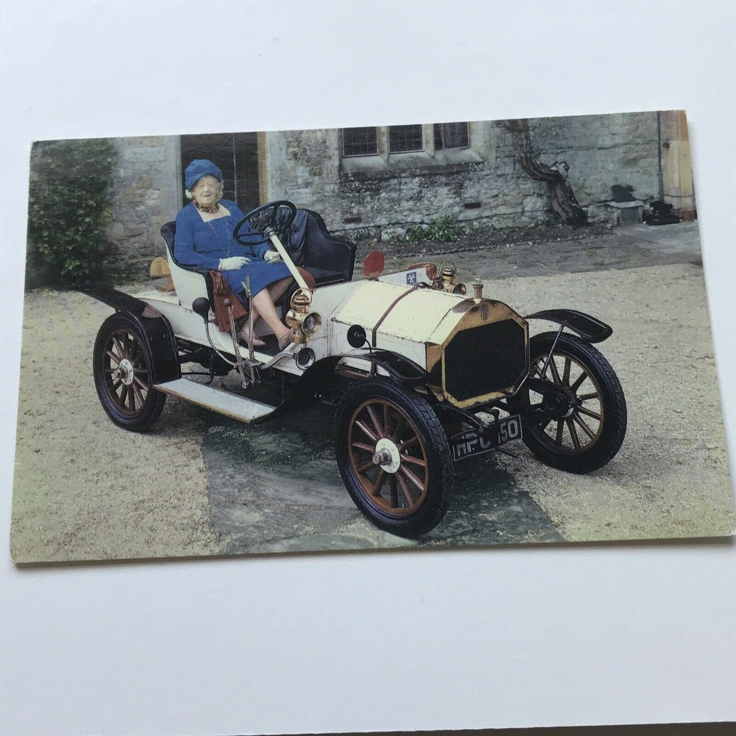 Vintage Car Postcard 1909 8hp HUMBER British Lady Montagu Of Beaulieu