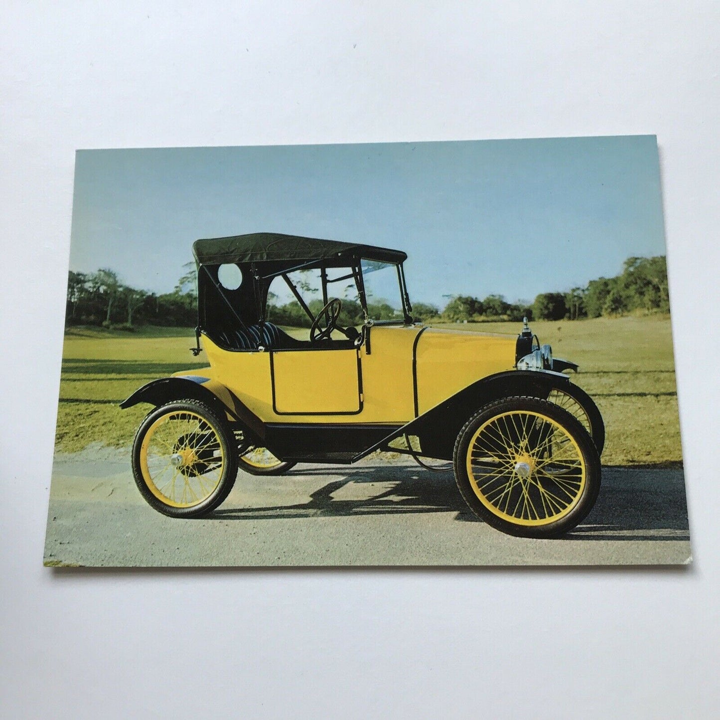 Vintage Car Postcard 1923 FRONTY FORD SPEEDSTER Bible Quote On Back Proverbs 3,6