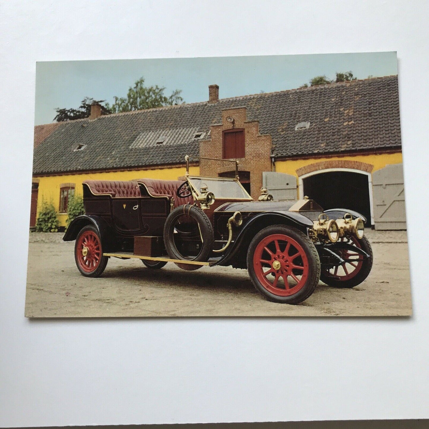 Vintage Car Postcard 1908 ROLLS ROYCE Bible Quote On Back James 4,6 He Giveth